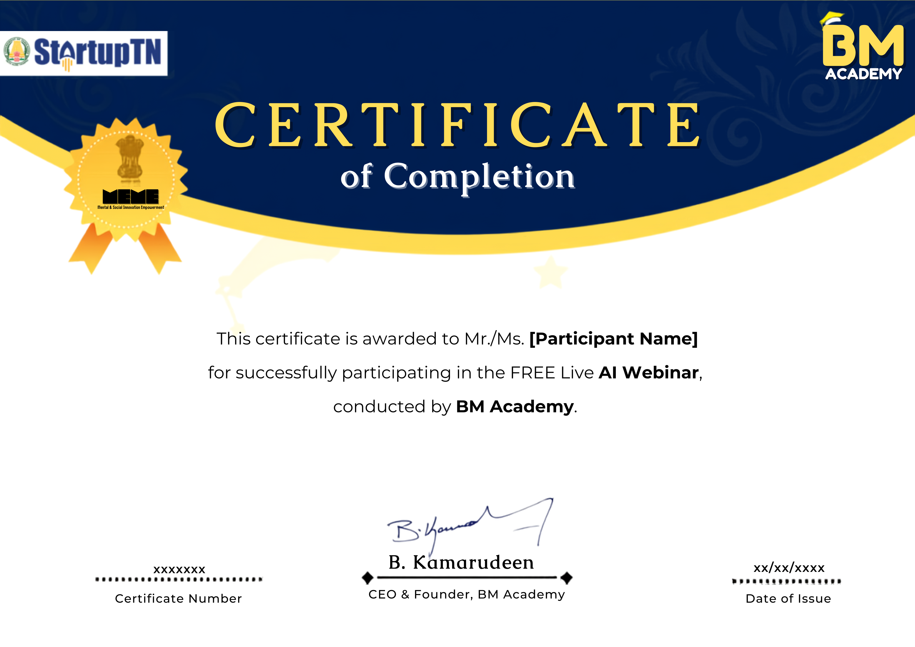 AI & Machine Learning Certificate